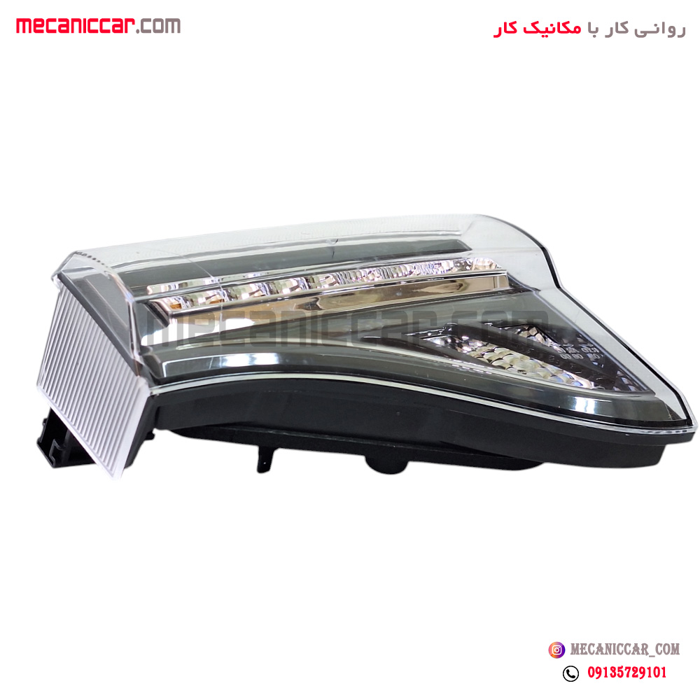 چراغ خطر روی صندوق راست سمند سورن پلاس کروز
