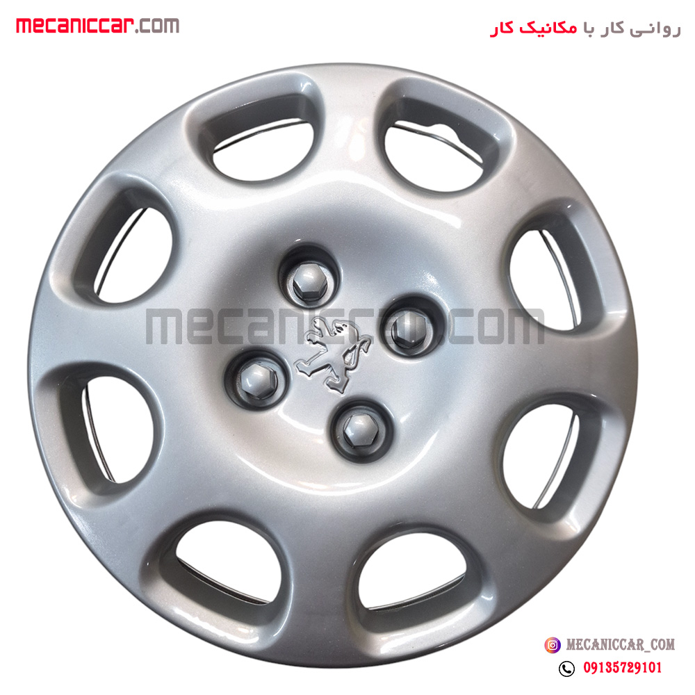 قالپاق چرخ پژو 206 و پژو پارس مهره ابکاری توان پلیمر