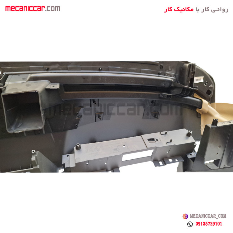 پوسته داشبورد و کانال هوا بدون دیاق خاکستری پژو پارس سال کروز