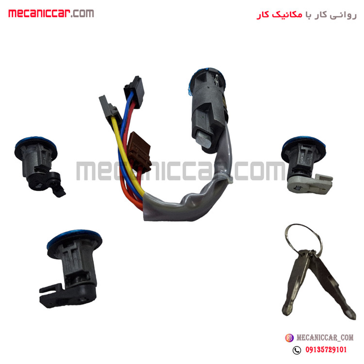 مجموعه سوئیچ استارت کامل پژو 405 و پارس جدید جک نایف نصیری