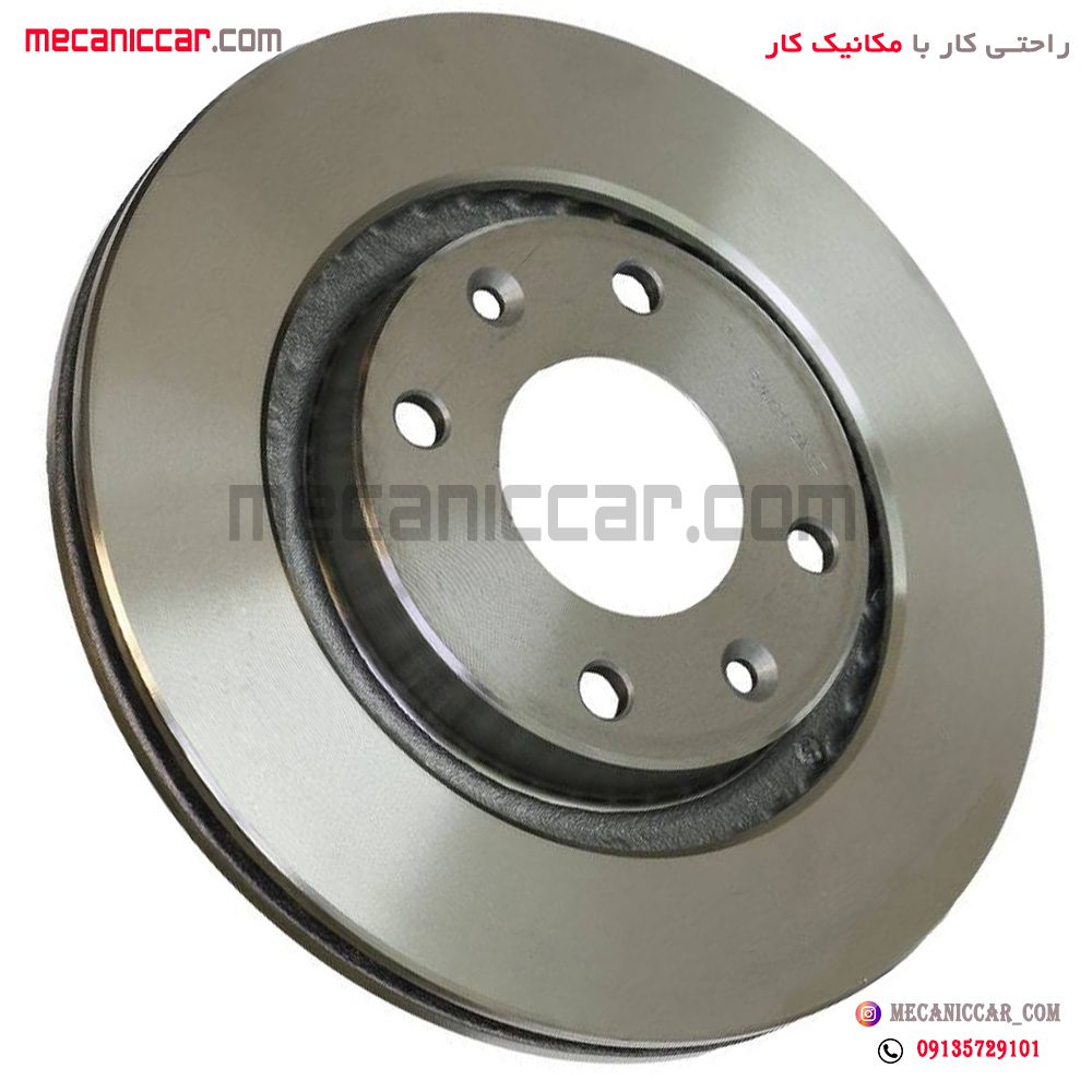 دیسک ترمز چرخ جلو پژو 206 تیپ 5 ایساکو (پک دو عددی)