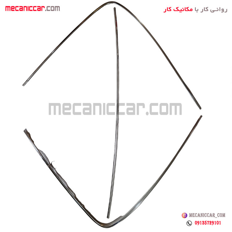 زه استیل دور شیشه عقب پژو پارس الکاموتور