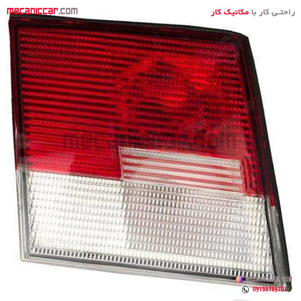 چراغ خطر عقب چپ معمولی روی صندوق سمند بدون لامپ و دسته سیم جمع ساز