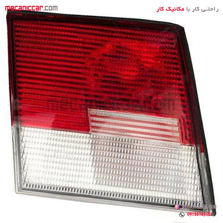 چراغ خطر عقب راست معمولی روی صندوق سمند بدون لامپ و دسته سیم جمع ساز