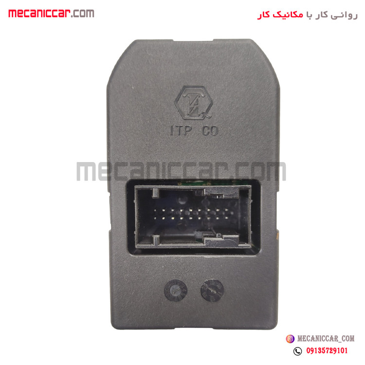 کلید شیشه بالابر جلو و تنظیم اینه تک سوکت زیر 206 تیپ 5 و رانا
