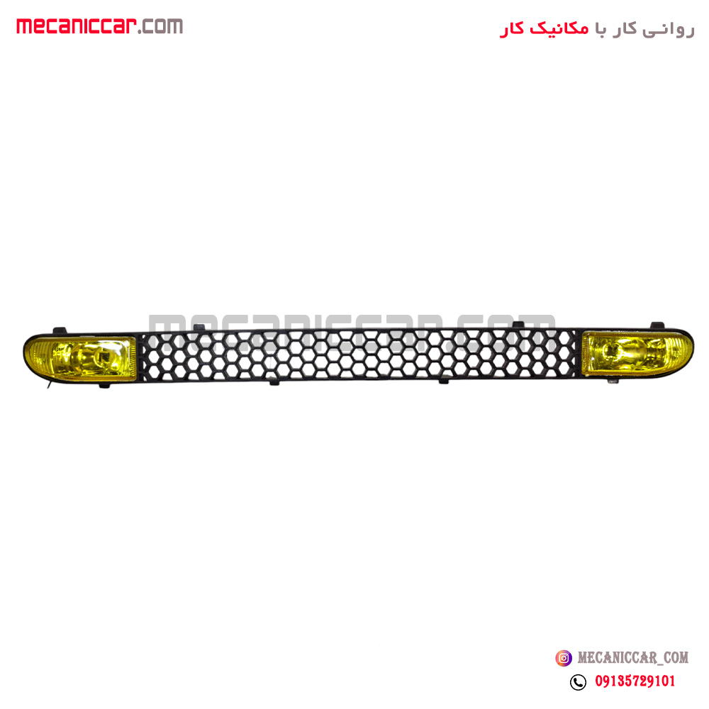 زنبوری داخل سپر پرژکتوردار زرد پراید