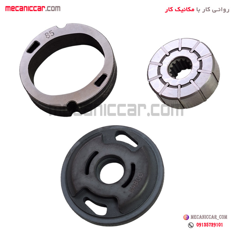اسیابک پمپ هیدرولیک کامل (ماه و ستاره) پژو 206 نابکو