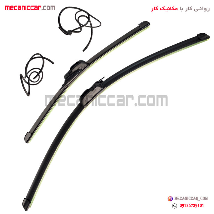 تیغه برف پاک کن کامل ژله ای ابپاش دار پژو 206 و 207 و رانا سایز 16/26