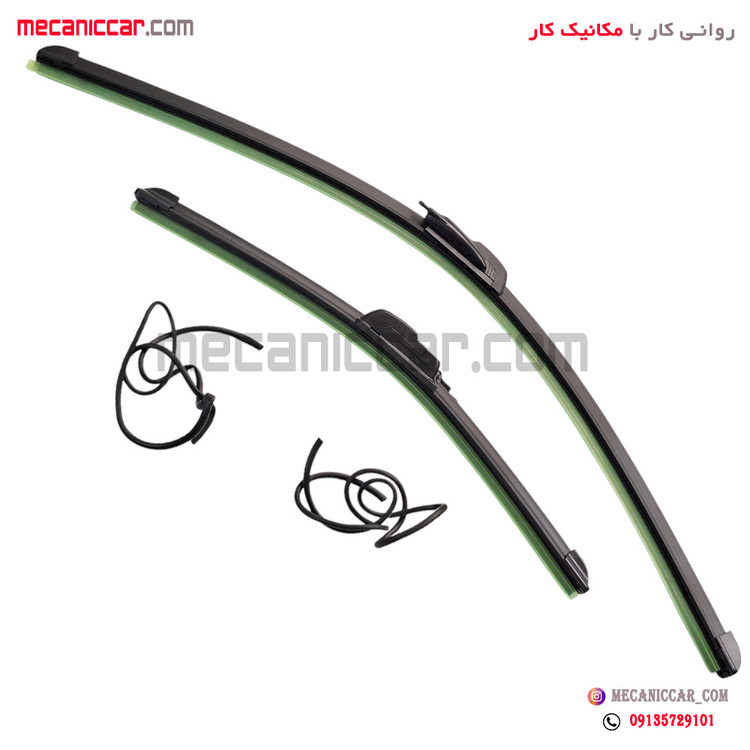 تیغه برف پاک کن کامل ژله ای ابپاش دار پژو 206 و 207 و رانا سایز 16/26