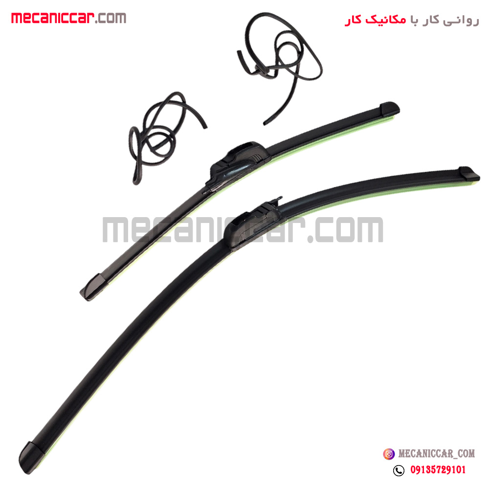 تیغه برف پاک کن کامل ژله ای ابپاش دار پژو 206 و 207 و رانا سایز 16/26