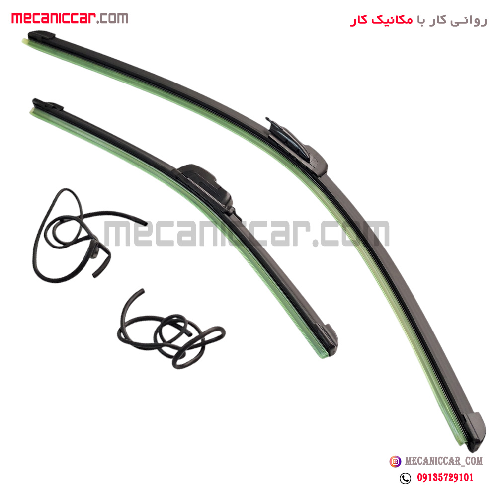 تیغه برف پاک کن کامل ژله ای ابپاش دار پژو 206 و 207 و رانا سایز 16/26