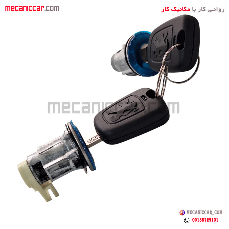 قفل سوئیچی درب های جانبی پژو 405 و پارس (سوئیچ دوگانه) نصیری (دینا)