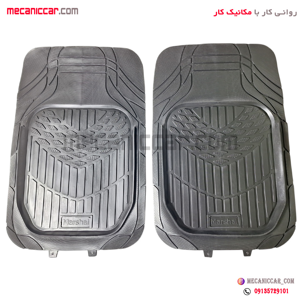 کفپوش سه تیکه مشکی پلی اتیلن پژو 405 و پارس