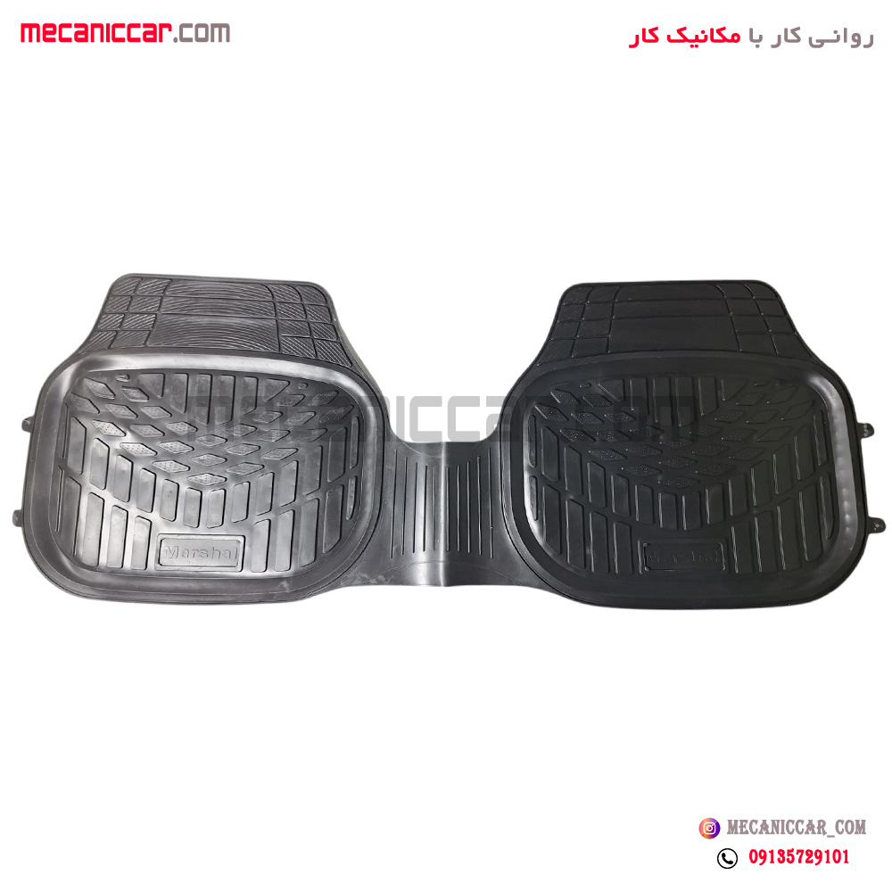 کفپوش سه تیکه مشکی پلی اتیلن پژو 405 و پارس
