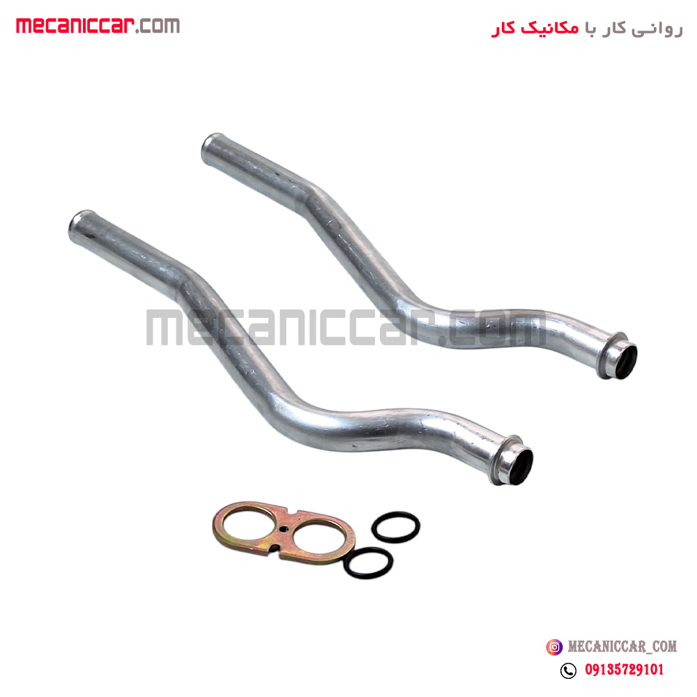لوله بخاری الومینیومی 1800 با واشر عینکی پژو 405 و پارس و سمند طهران پارت