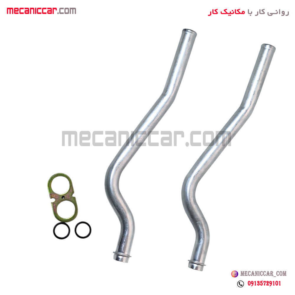 لوله بخاری الومینیومی 1800 با واشر عینکی پژو 405 و پارس و سمند طهران پارت