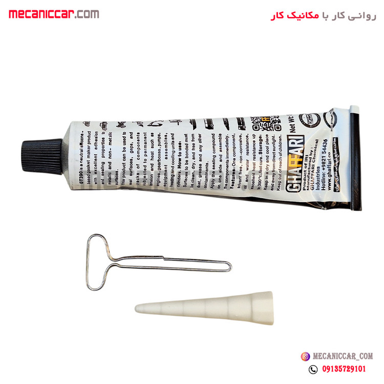 چسب واشر ساز حرارتی مشکی 85 گرمی خودروها غفاری
