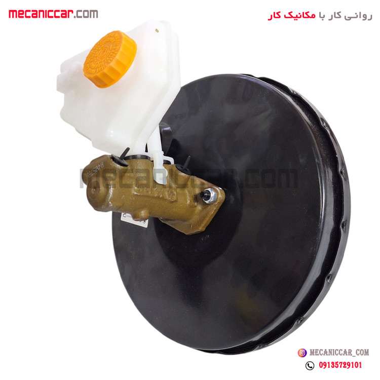 بوستر ترمز کامل با پمپ 10 اینچ ABS (پمپ 22) سمند ملی و دنا و پژو تکلان توس