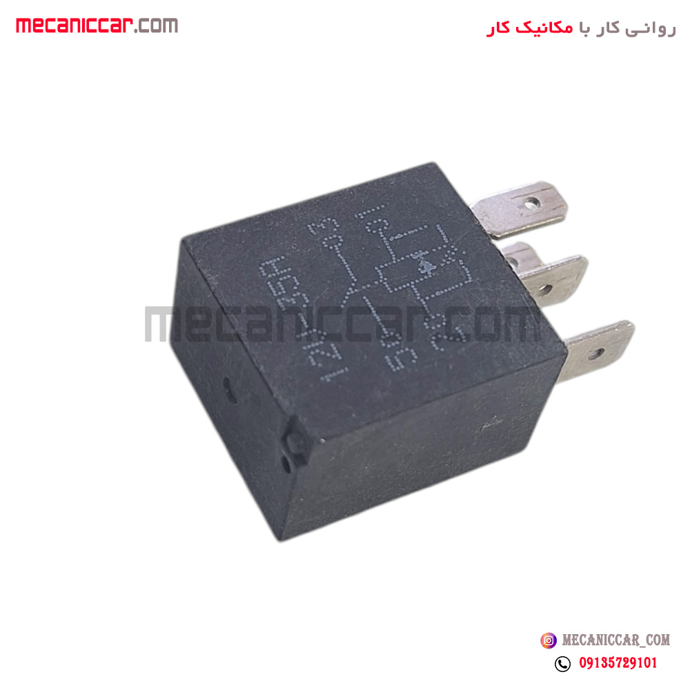میکرو رله 4 فیش مشکی 35 امپر رانا و سمند و پژو 206 دناکو