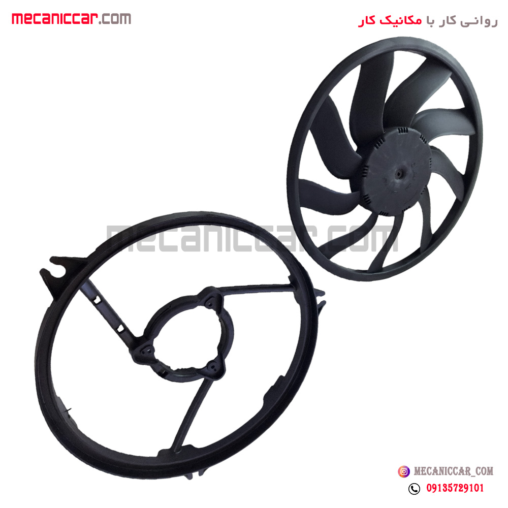 پروانه فن بهینه توربو با دیاق پژو 206 ایده ساخت