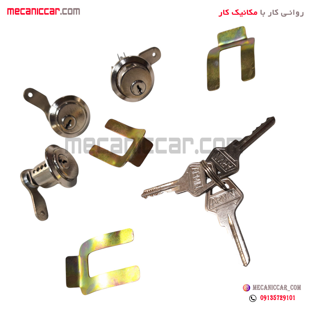 قفل سوئیچی ضد سرقت درب و صندوق 3 گانه (L90) ال نود و تندر و ساندرو نیکوپارت