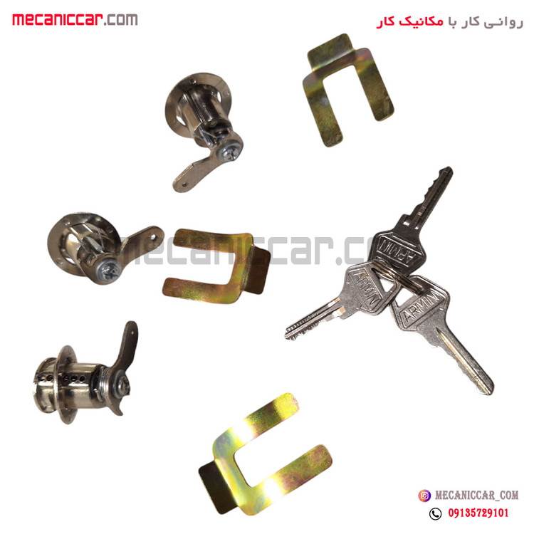 قفل سوئیچی ضد سرقت درب و صندوق 3 گانه (L90) ال نود و تندر و ساندرو نیکوپارت