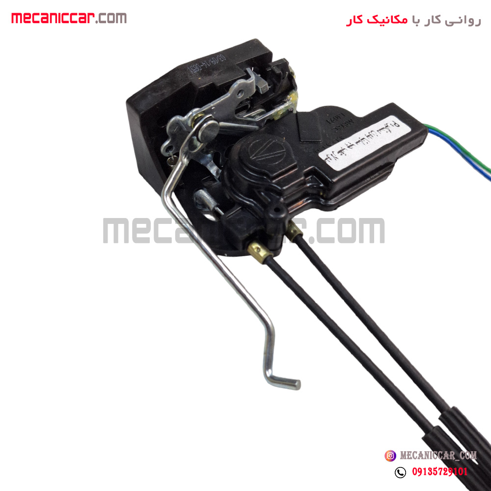 مجموعه قفل کابلی کامل درب عقب چپ با محرک ساینا و تیبا متک
