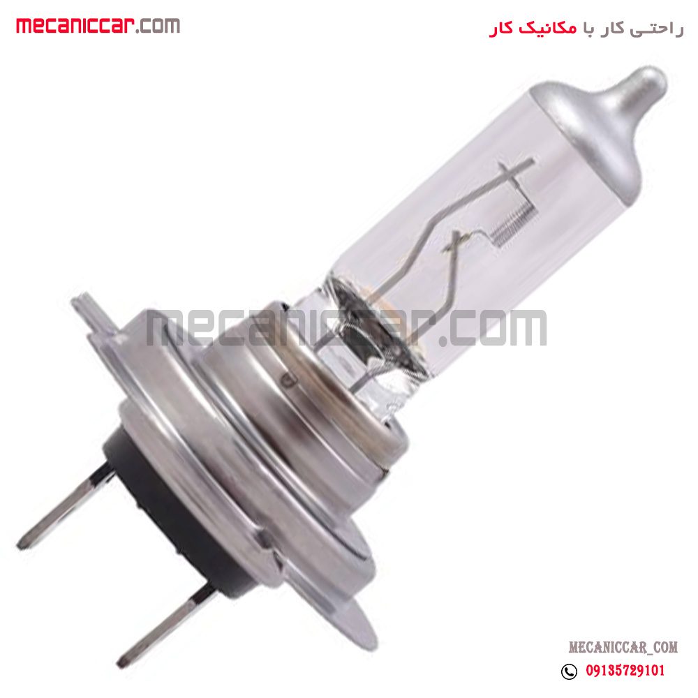 لامپ چراغ جلو دو خار (100/90W 12V H7) پژو پارس و 206 و تیبا