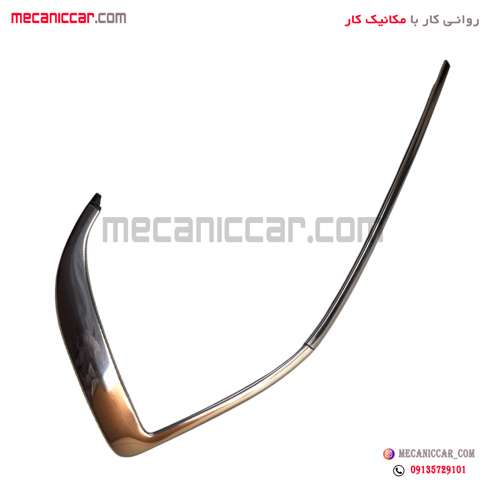 نوار ماهوتی بیرونی با زه استیل شیشه عقب چپ دناپلاس