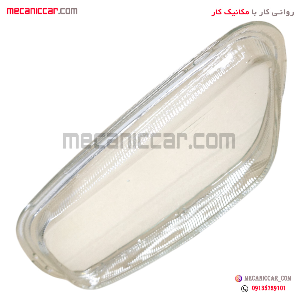 شیشه چراغ مه شکن (پرژکتور) راست شفاف پژو پارس