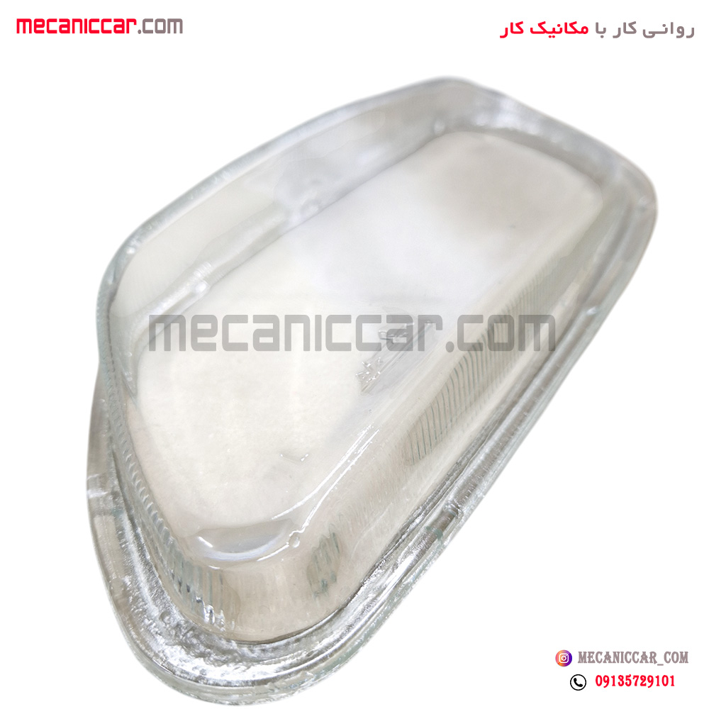 شیشه چراغ مه شکن (پرژکتور) چپ شفاف پژو پارس