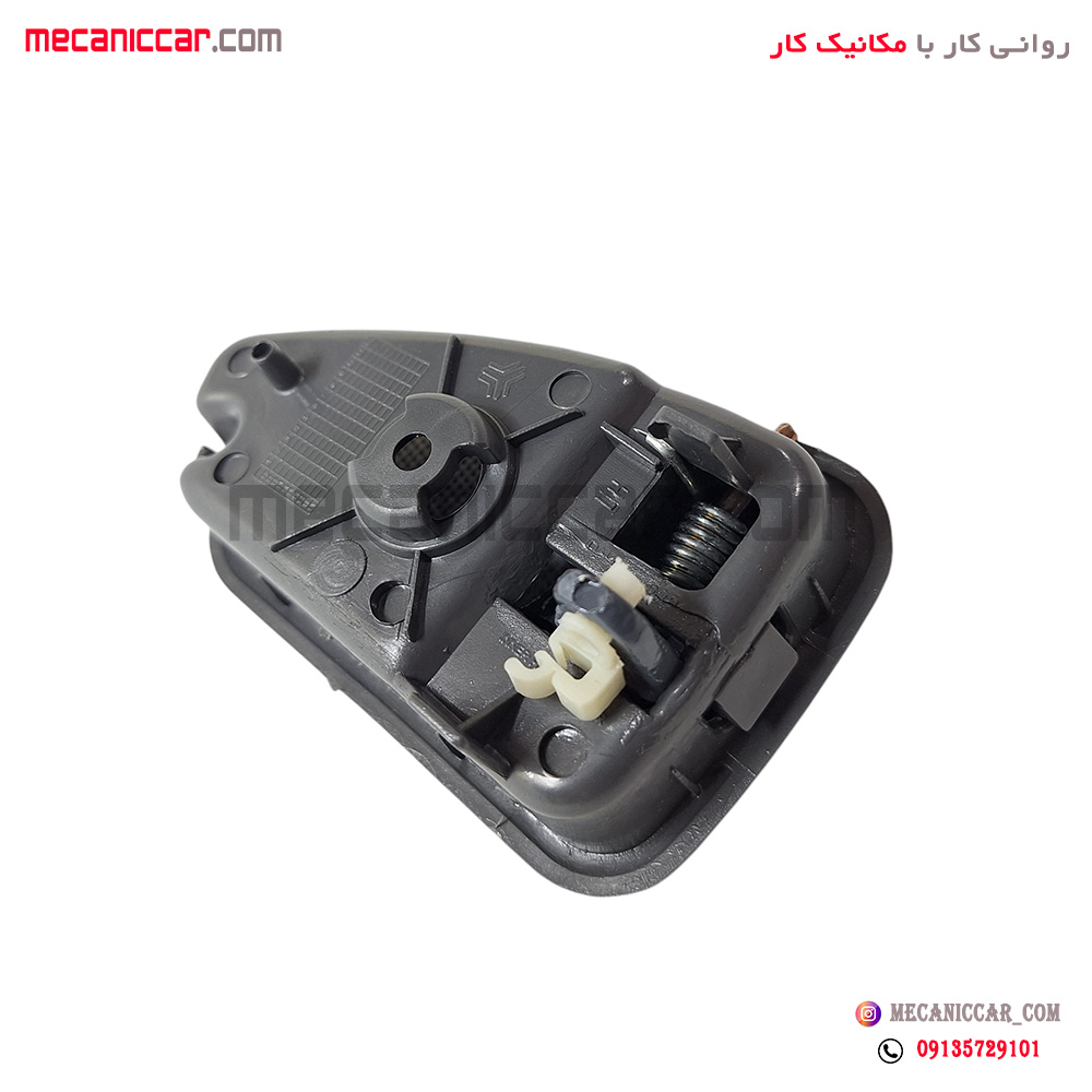 دستگیره درب بازکن داخلی چپ فلزی طوسی پراید 131 و 111