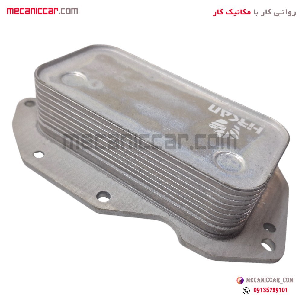 رادیاتور خنک کننده اویل ماژول 9 لایه سمند ملی و دنا EF7 هیرکان