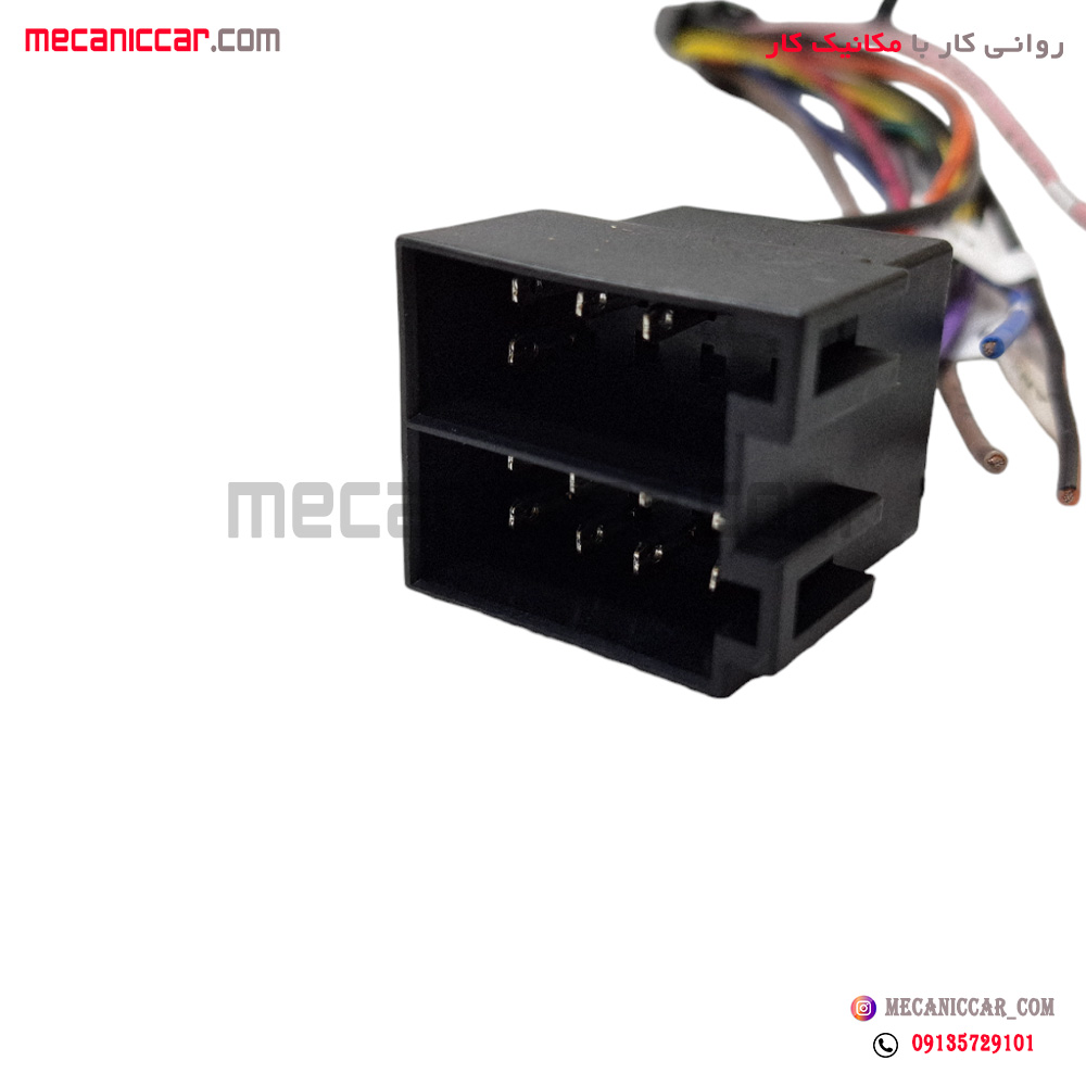 قاب دور دریچه هوا کولر و بخاری و ضبط وسط داشبورد مانیتوردار 9 اینچ پژو 206