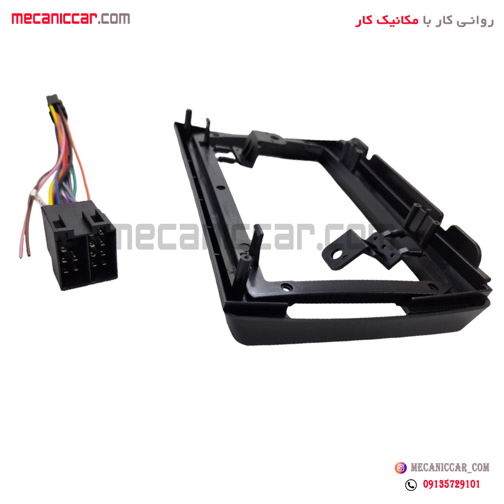 قاب دور دریچه هوا کولر و بخاری و ضبط وسط داشبورد مانیتوردار 9 اینچ دنا