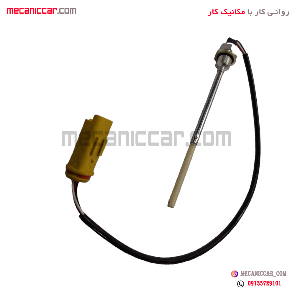 سنسور (فشنگی) سطح روغن سوکت زرد سه فیش پژو 206 تیپ 5 دناکو