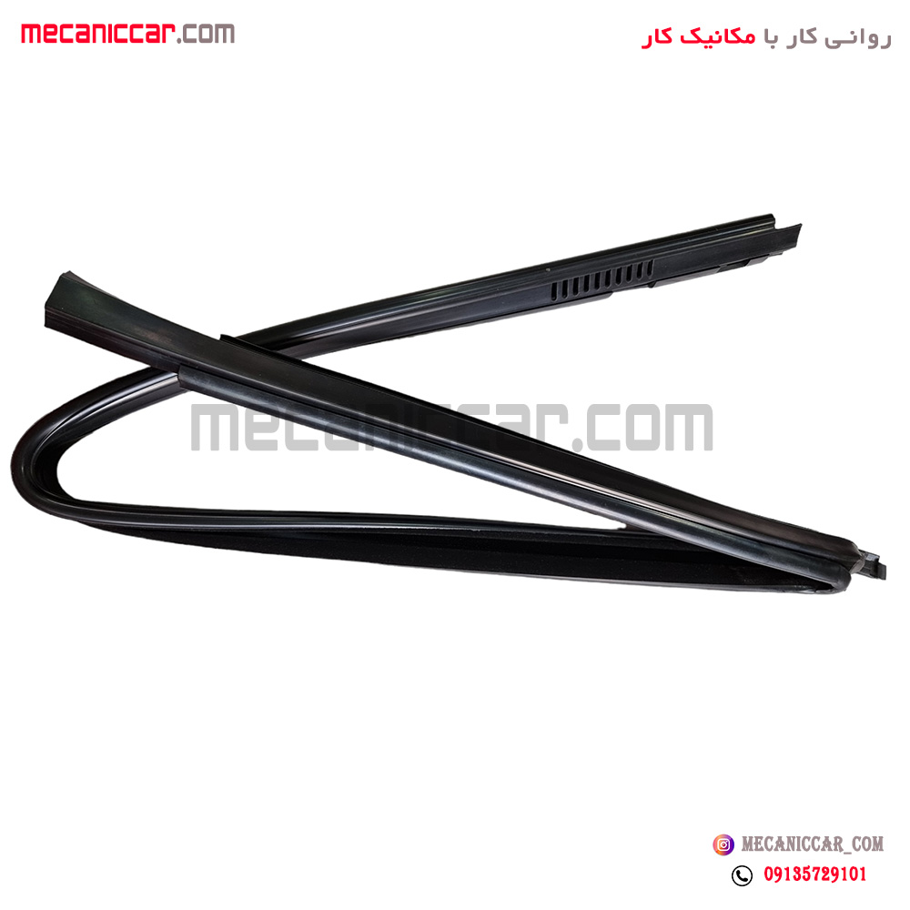 نوار دور کلاف شیشه (ماهوتی) عقب راست جدید یک تکه پژو 405 و پارس