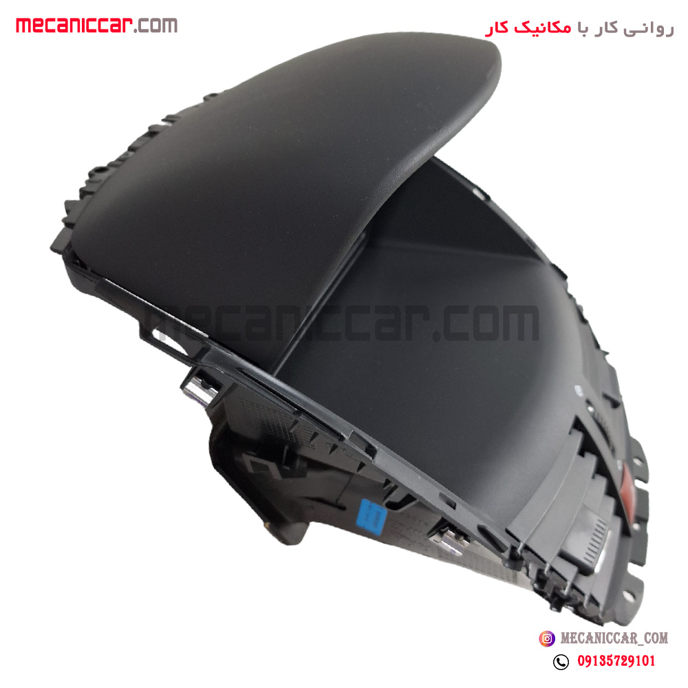قاب دور ضبط (دریچه هوا کولر و بخاری) وسط داشبورد با کلید فلاشر پژو 207