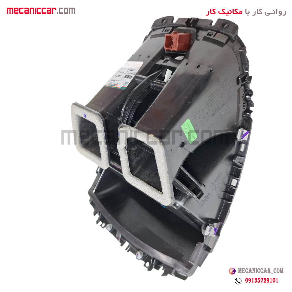 قاب دور ضبط (دریچه هوا کولر و بخاری) وسط داشبورد با کلید فلاشر پژو 207