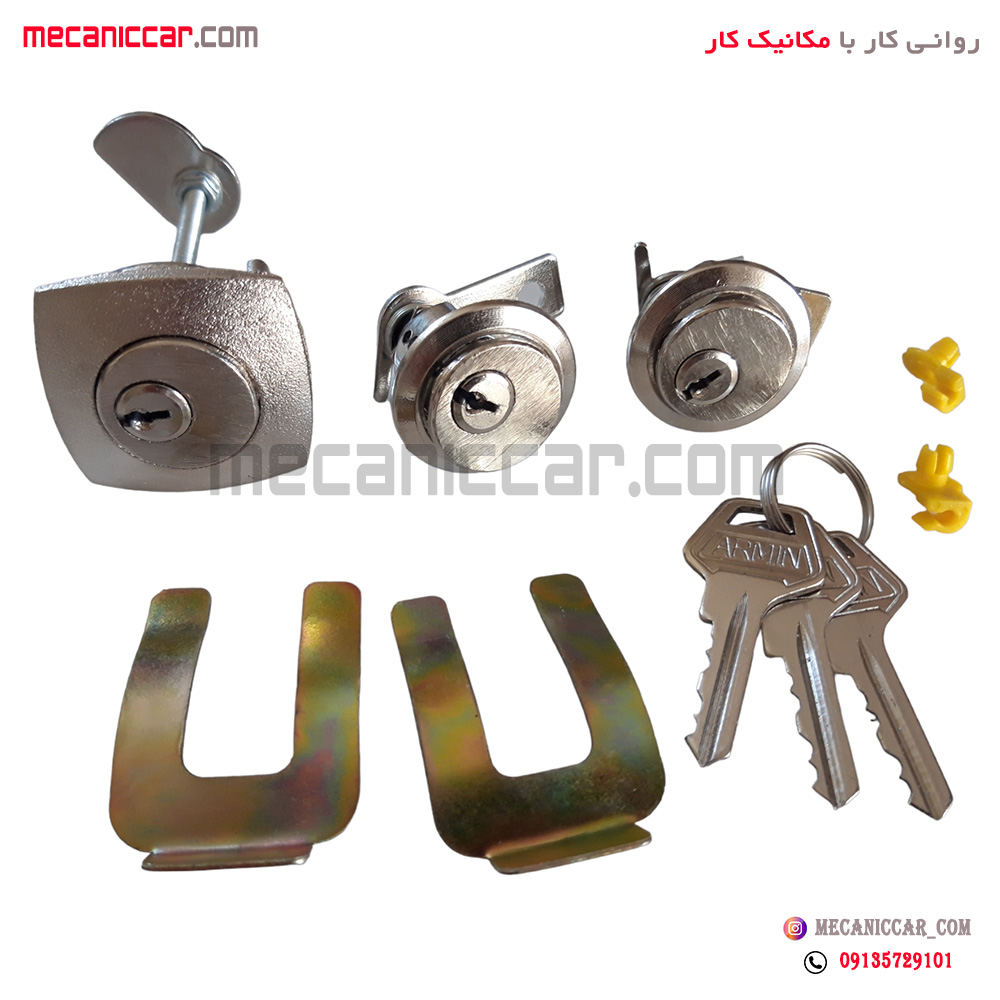 قفل سوئیچی درب های جانبی و صندوق ضد سرقت عقب پیکان (سه گانه) تیتان
