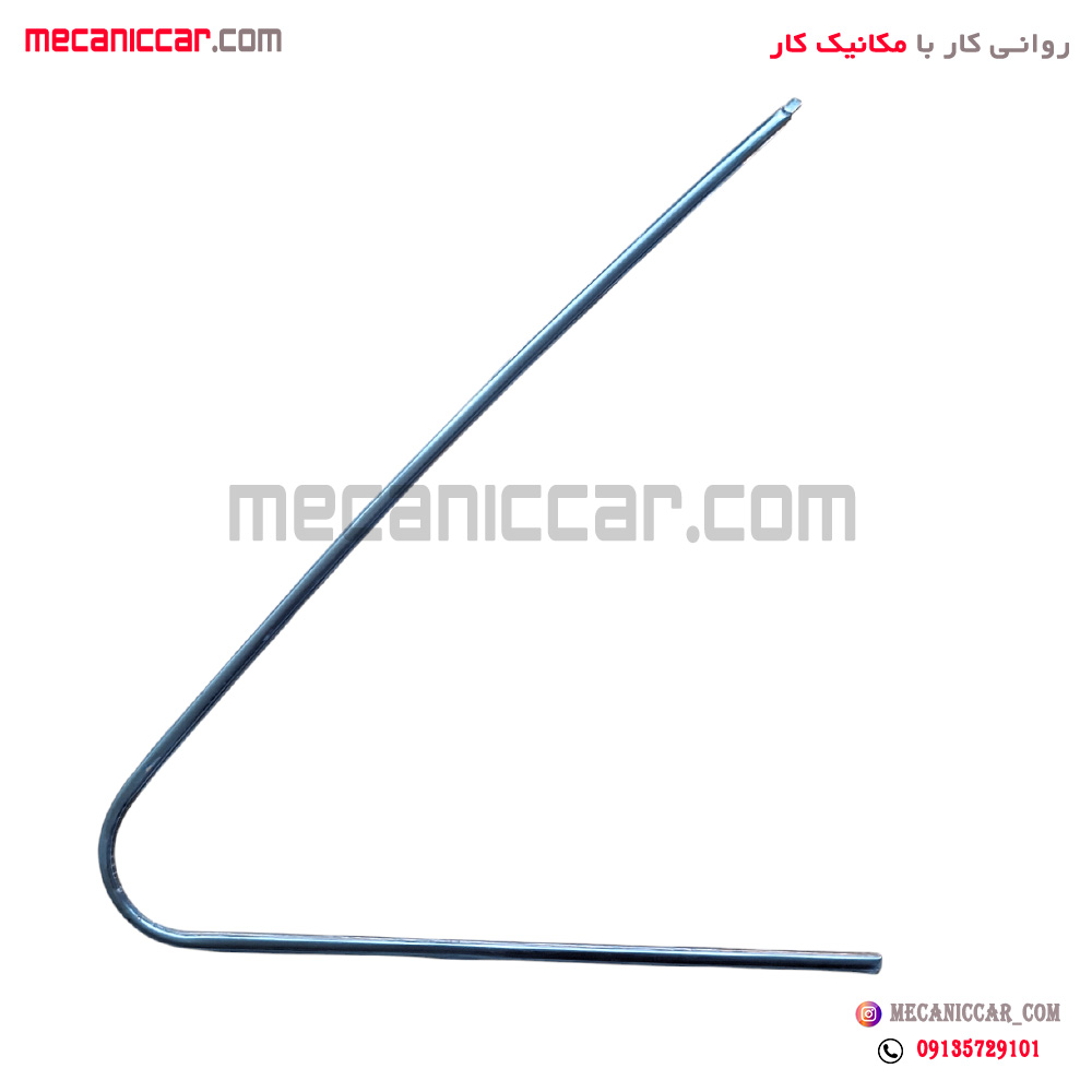 زه استیل روی نوار دور شیشه لچکی (سه گوش) عقب راست پژو پارس