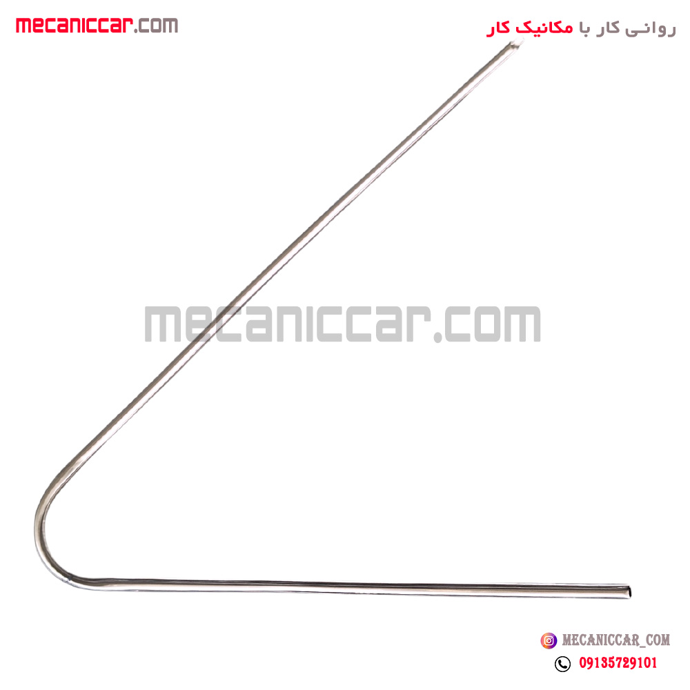 زه استیل روی نوار دور شیشه لچکی (سه گوش) عقب چپ پژو پارس