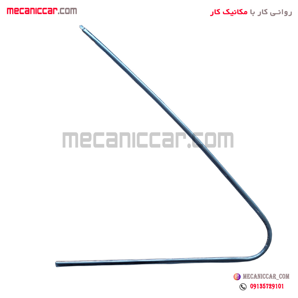 زه استیل روی نوار دور شیشه لچکی (سه گوش) عقب چپ پژو پارس