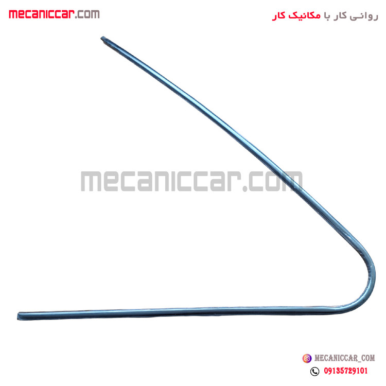 زه استیل روی نوار دور شیشه لچکی (سه گوش) عقب چپ پژو پارس