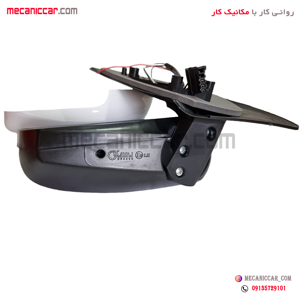 اینه کامل چپ راهنمادار سوکت قدیم سمند سورن کاوج
