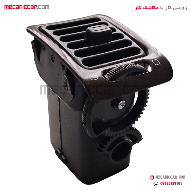دریچه هوا کولر و بخاری چپ داشبورد قدیم چوبی مات پژو پارس اذین پارت