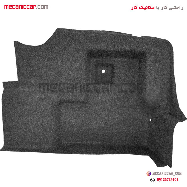 موکت (نمدی) روی گلگیر صندوق راست سمند دوگانه سوز