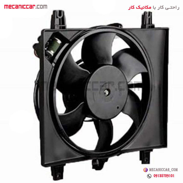 موتور فن دو دور کامل پراید و تیبا با دیاق امکو
