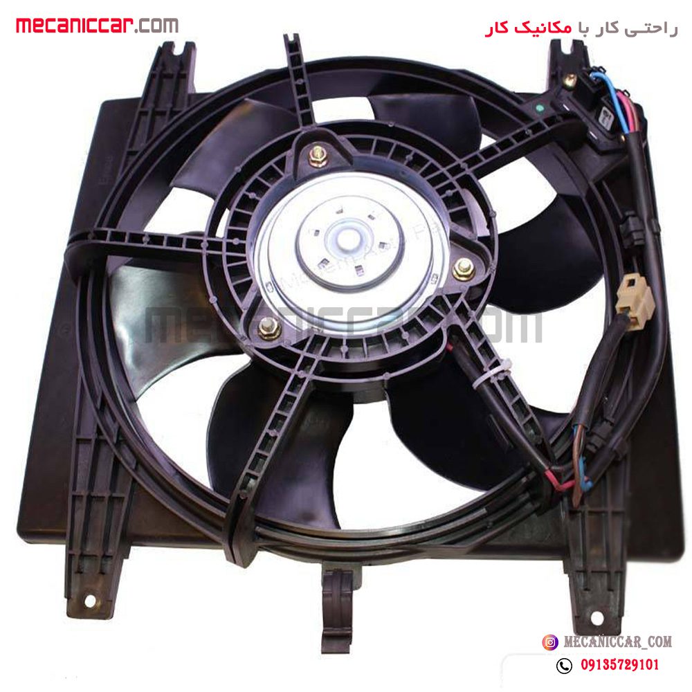 موتور فن دو دور کامل پراید و تیبا با دیاق امکو