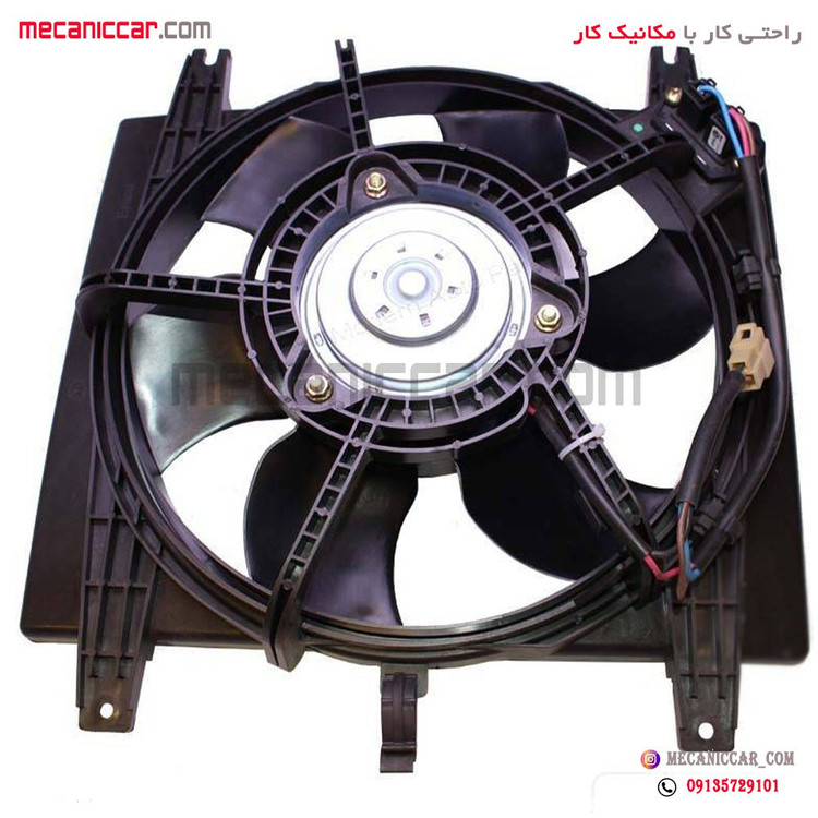 موتور فن دو دور کامل پراید و تیبا با دیاق امکو